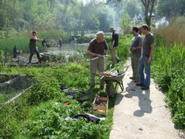 volunteers at the Ruskin Mill Community Action Day